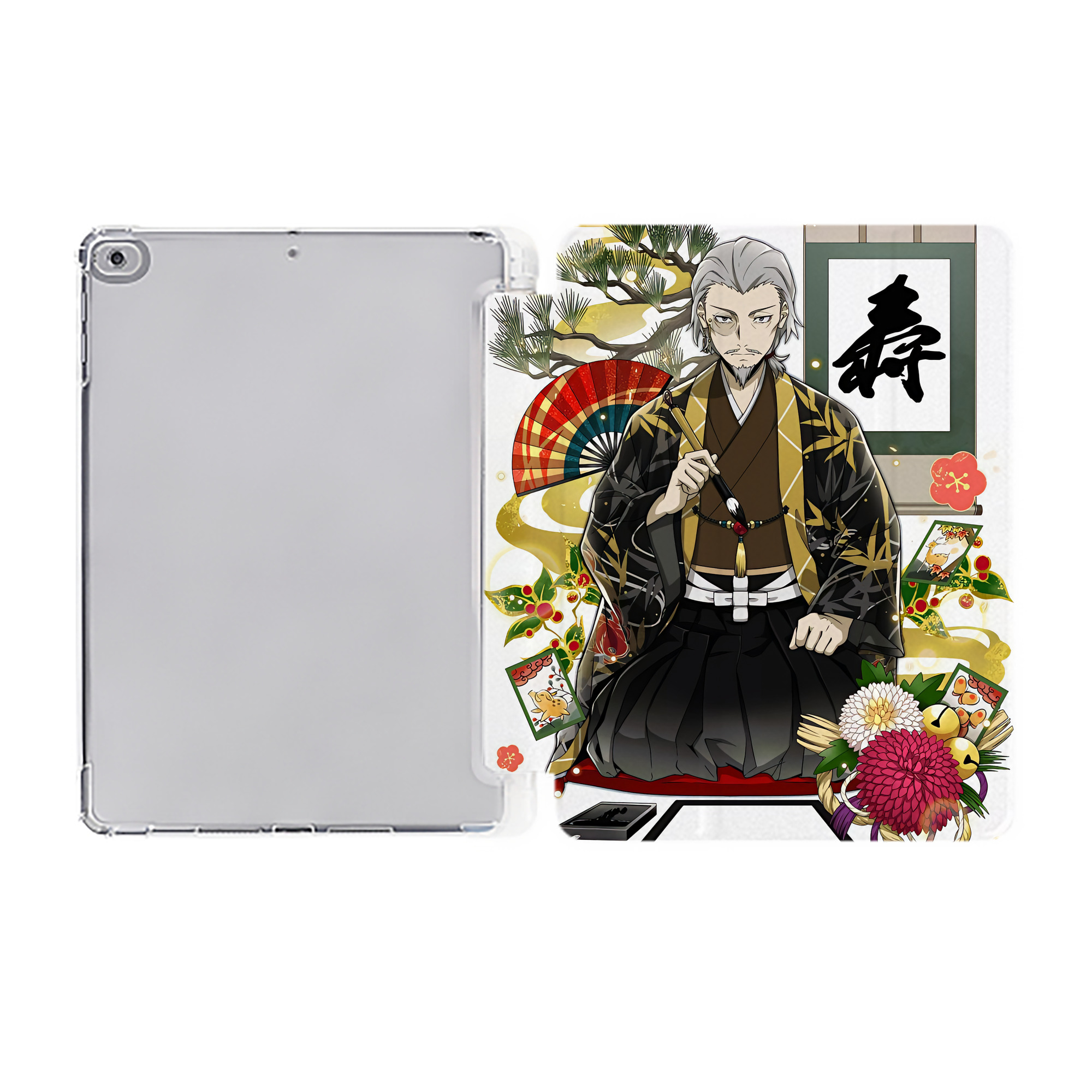 （画像用） 文豪ストレイドッグス Bungo Stray Dogs IPad ケース ペン収納付き 三つ折りスタンド PUレザー×シリコン 対応機種9.5/10.5/10.9インチ